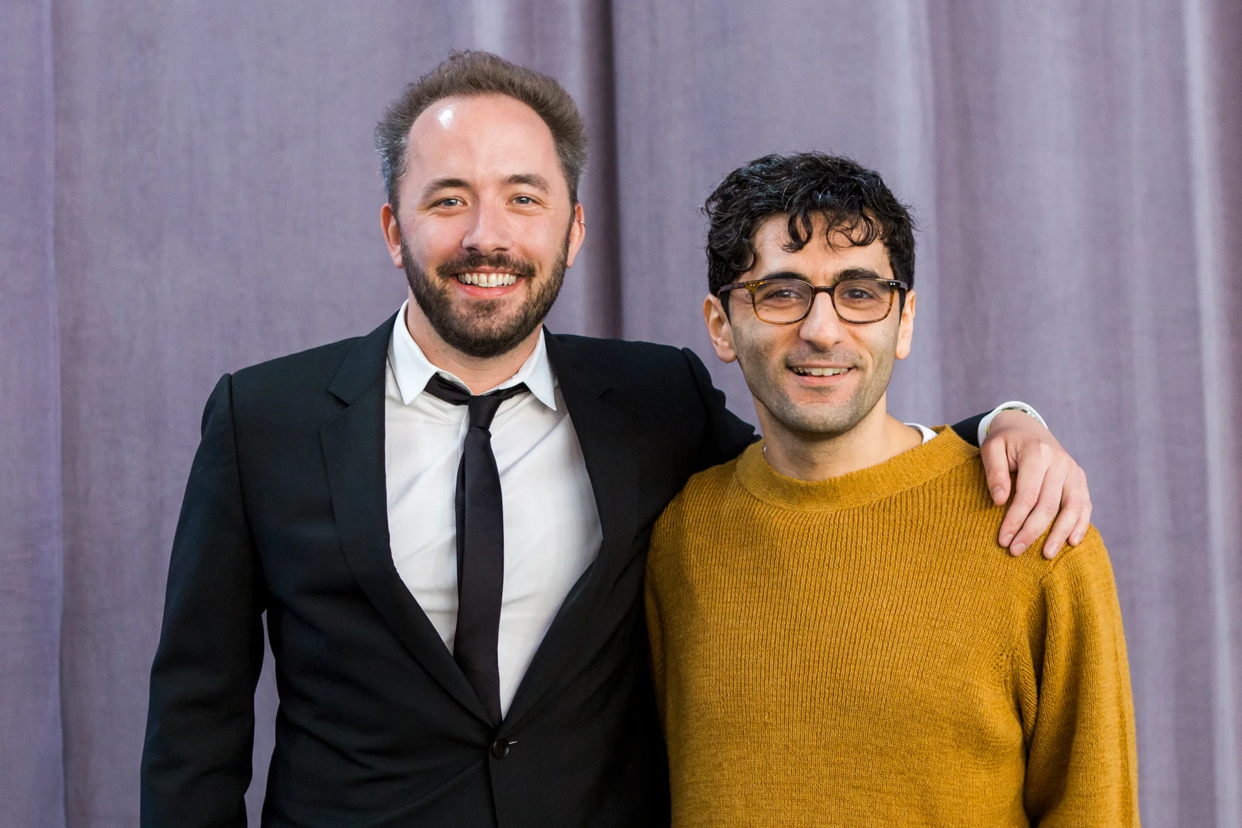 Co-founders Drew Houston (left) and Arash Ferdowsi (right). Image from the Dropbox Press Kit