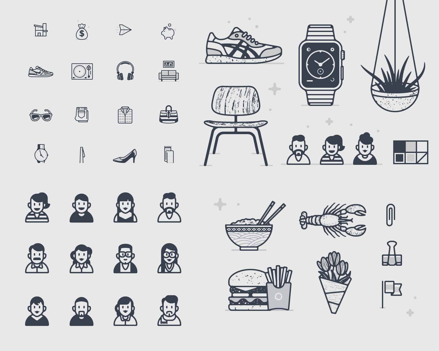 An example of the “Illustration Library” phase, as seen in Putnam Studio’s work for Operator. Sourced from Illustration Identities Are Our Thing, by Ryan Putnam.