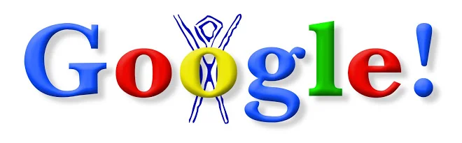 The first Google Doodle, intended as an “out of office” message while founders Sergey Brin &amp; Larry Page were off at Burning Man