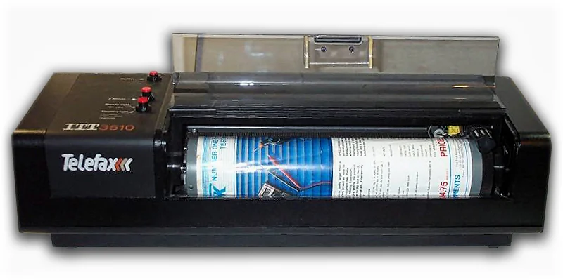 A Quip machine, a forerunner to the fax. Image via Eymer